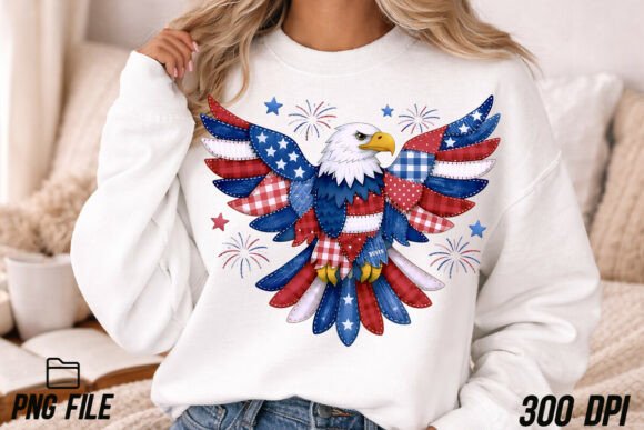 American Eagle Png,Patchwork Eagle PNG: A Designer's Guide to Patriotic Art