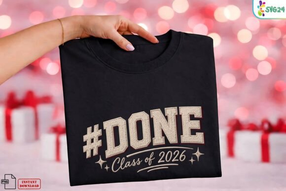 Done Class of 2026 Graduation Chenille: A Fresh Take on Senior Style