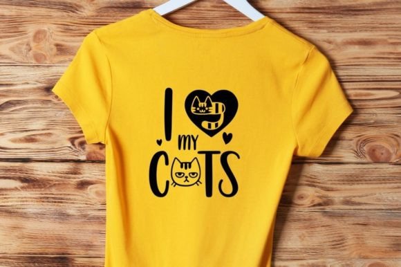 Express Your Passion: The I Love My Cats Graphic Design