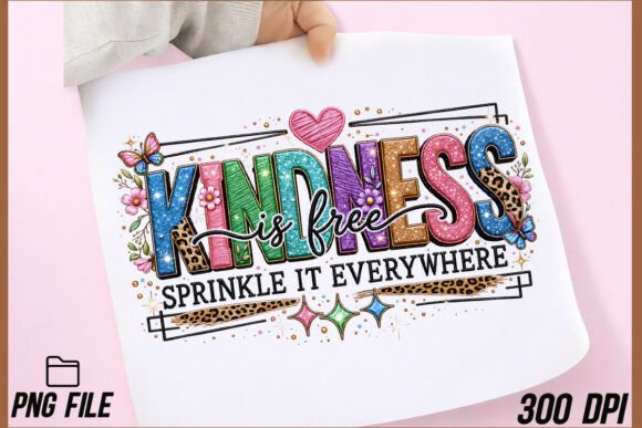 Kindness is Free PNG: A Motivational Design Asset for Modern Creators