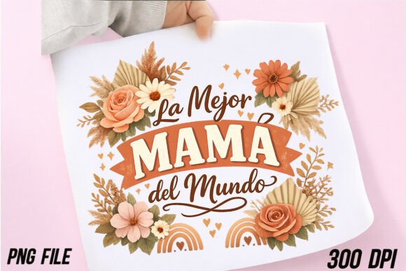 La Mejor Mamá Del Mundo PNG: A Designer's Asset for Heartfelt Projects