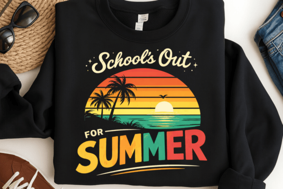 Last Day School Sunset Beach Shirt: Summer Vibes Unleashed