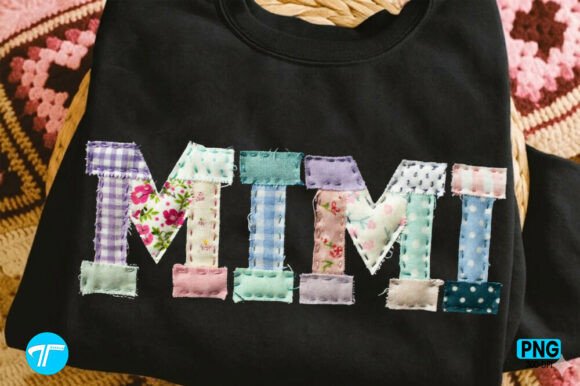 Patchwork Mimi Png: Mothers Day Mama Png for Crafters