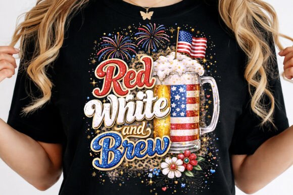 Red White and Brew PNG: Your 4th of July Design Solution